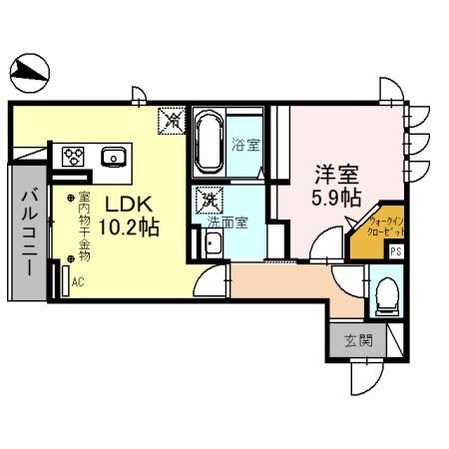 D-レジデンス椿の物件間取画像